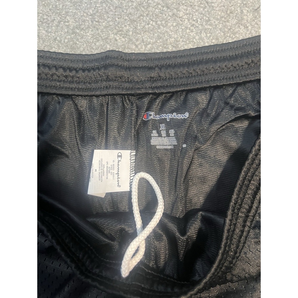 Men's Black Champion Mesh Shorts Size XL -New With Tags - Picture 6 of 7